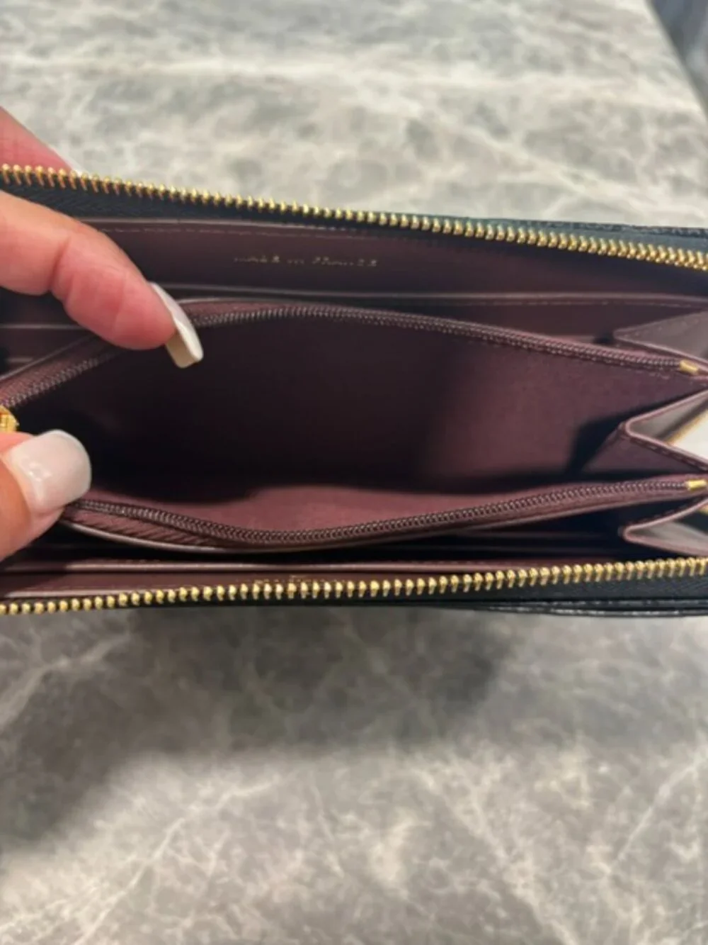 Authentic Chanel Zip Around Wallet